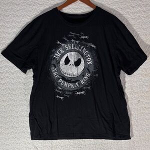 Disney Black Jack Skellington Short Sleeve Tee
